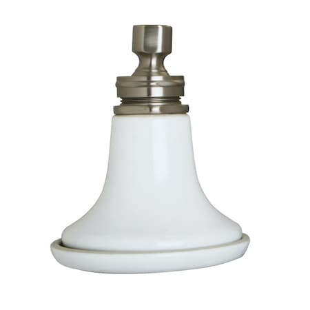 Kingston Brass Shower Head, Brushed Nickel, Wall Mount P50SN